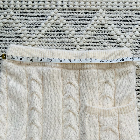 Chunky Cable Knit Long Skirt 2 Piece Outfit Sweater Sets - Picture 10 of 10